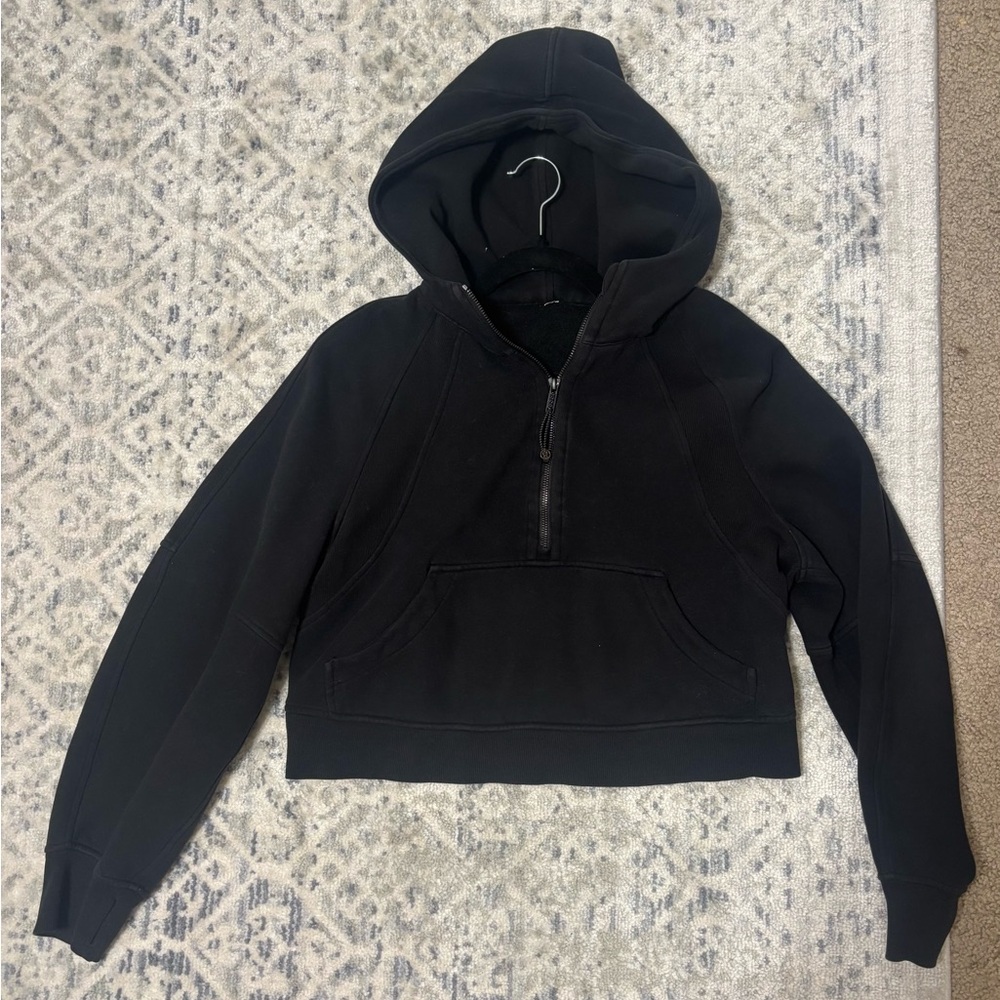 lululemon athletica Black Cropped Hoodie